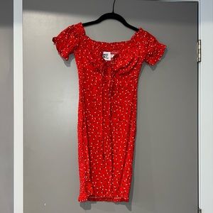 Princess Polly Mini Red Floral Dress